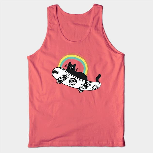 Jumping Cat Tank Top by prawidana